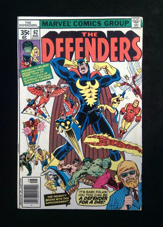 Defenders #62  MARVEL Comics 1978 VF NEWSSTAND