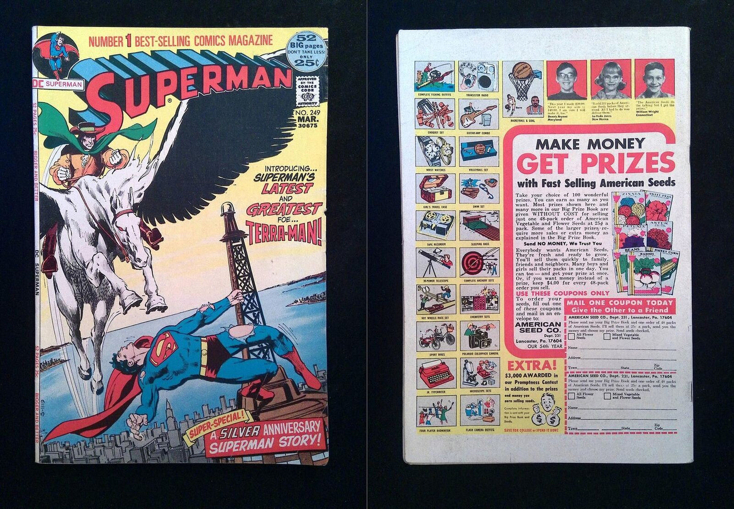 Superman #249  DC Comics 1972 FN-