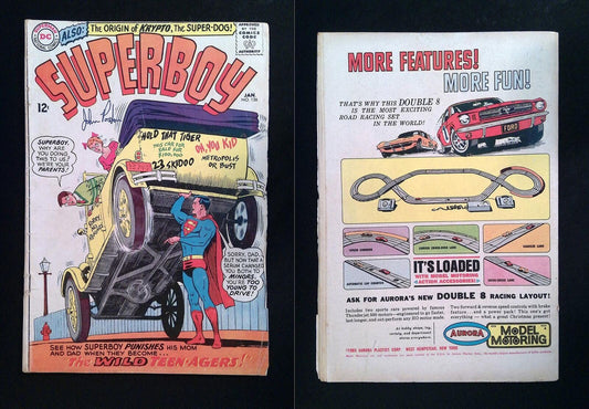 Superboy #126  DC Comics 1966 VG-  SIGNED