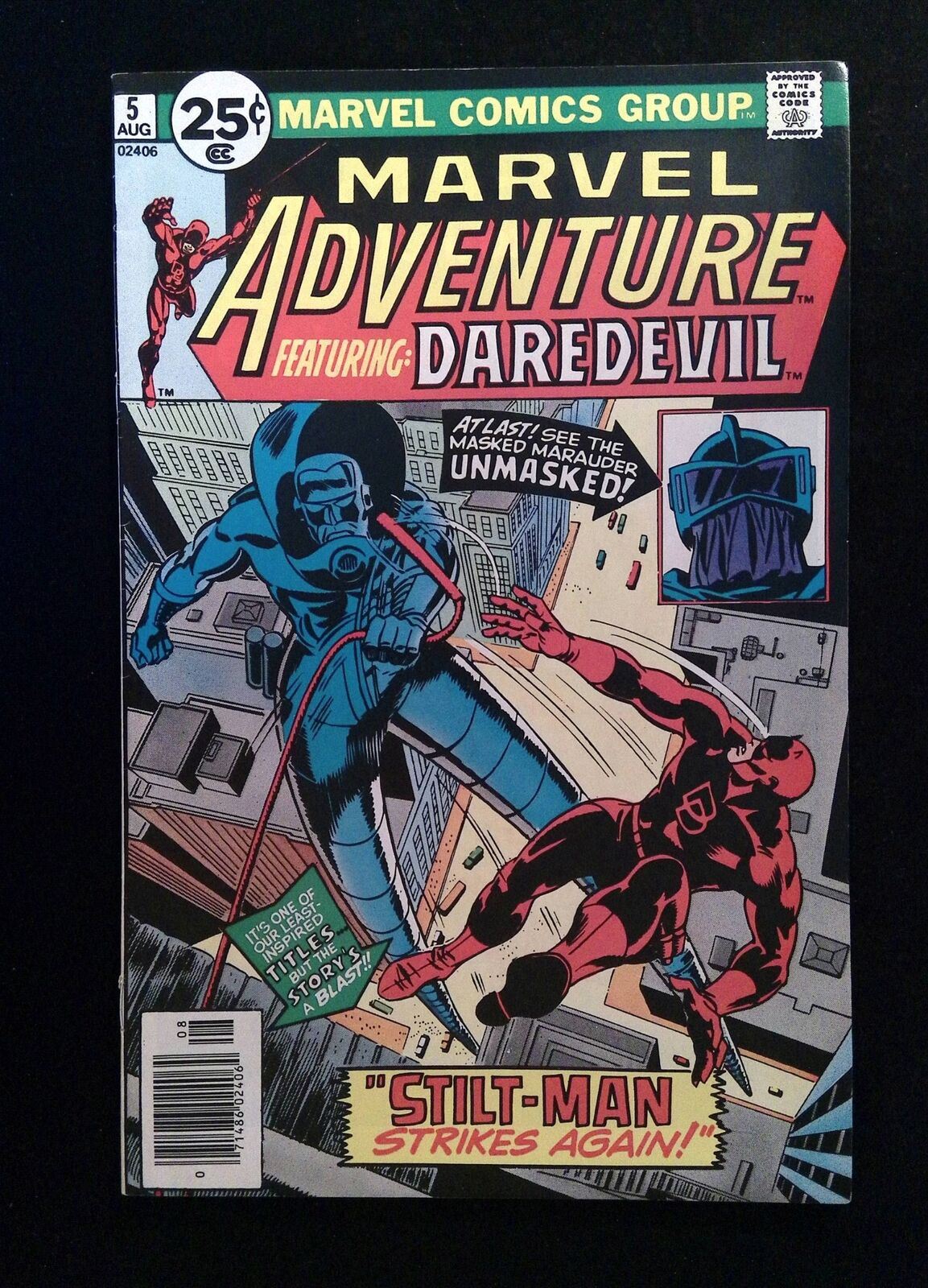 Marvel Adventure Featuring Daredevil #5  Marvel Comics 1976 FN/VF Newsstand