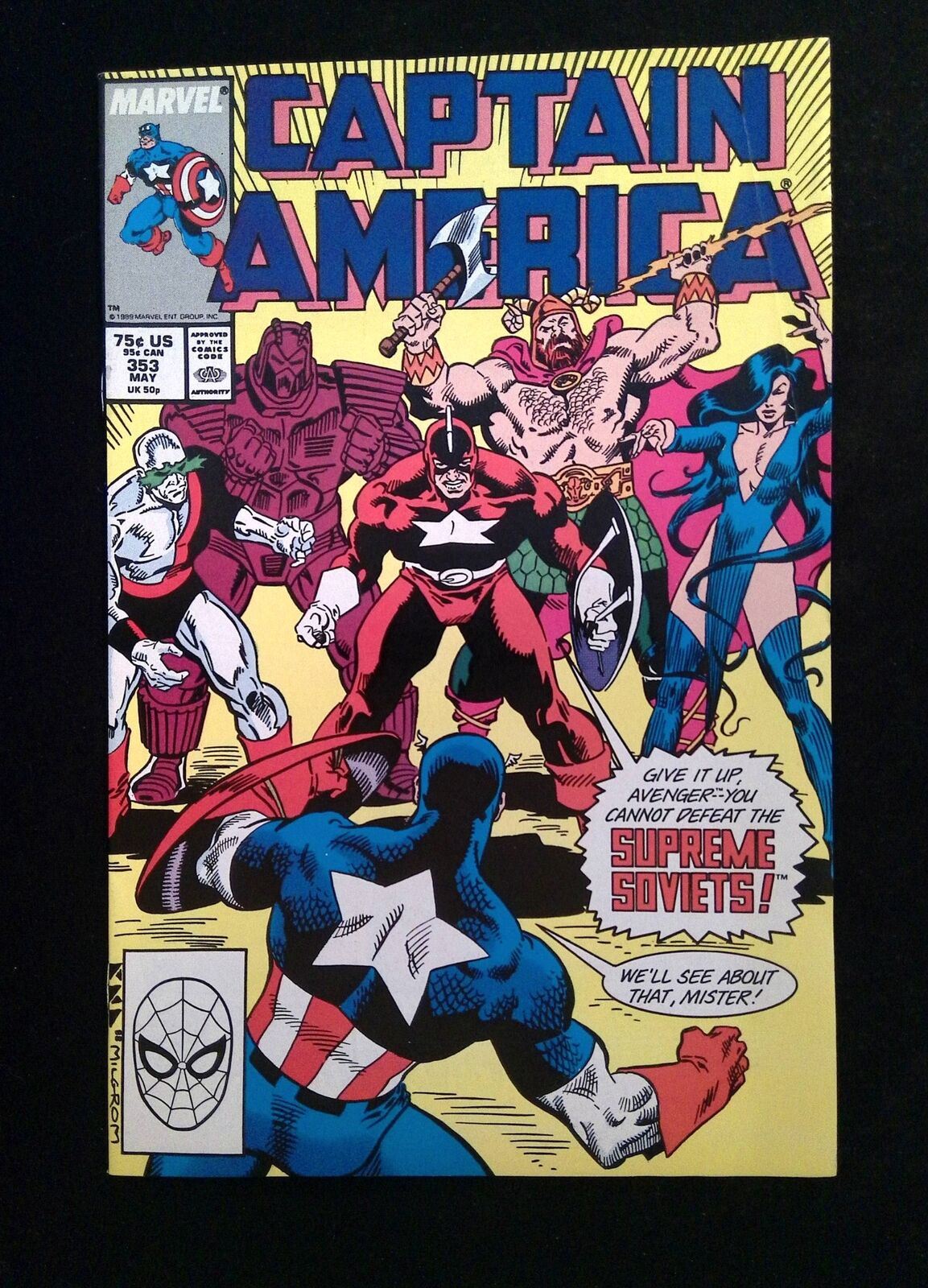 Captain America #353  Marvel Comics 1989 VF+