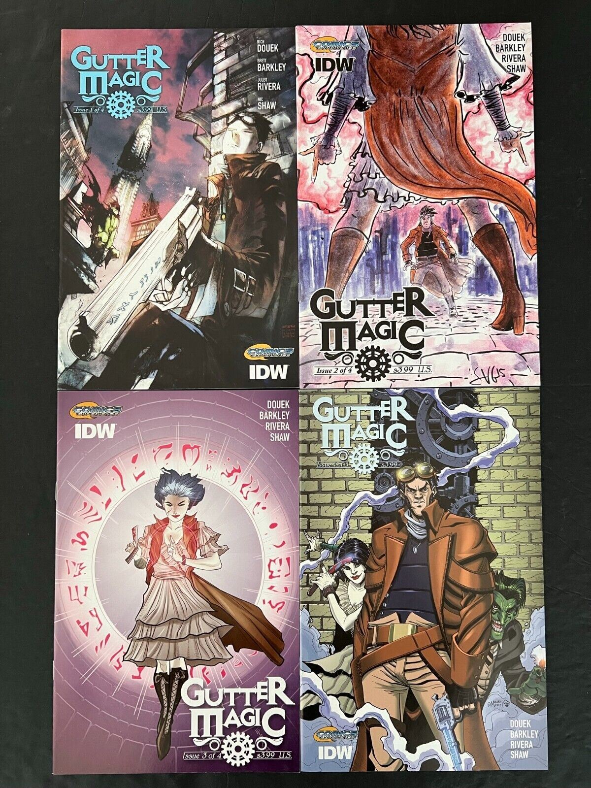 Gutter Magic  Full Set #1SUB,2SUB,3SUB,4SUB    IDW Comics 2016 NM