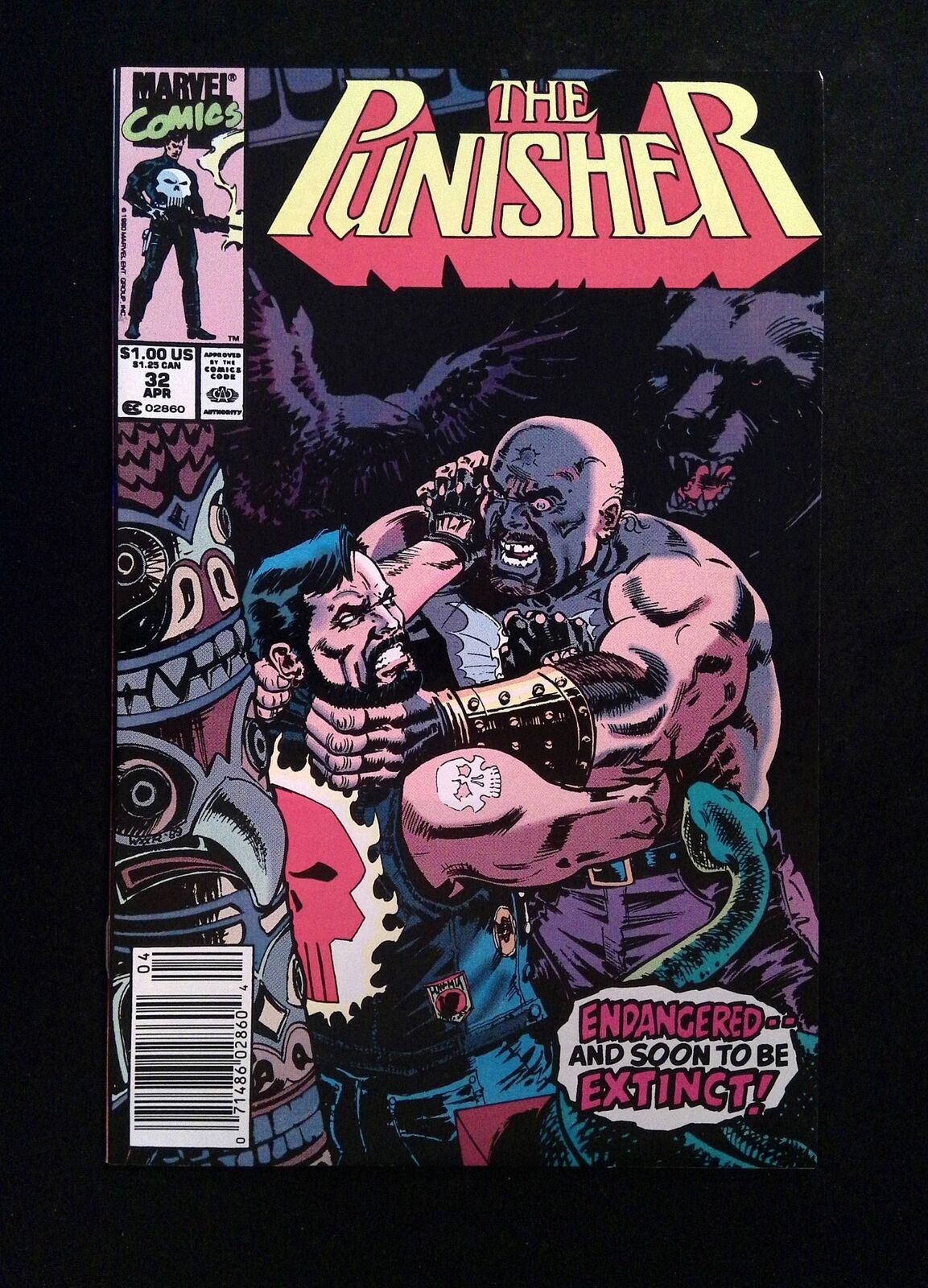 Punisher #32 (2ND SERIES) MARVEL Comics 1990 VF/NM NEWSSTAND