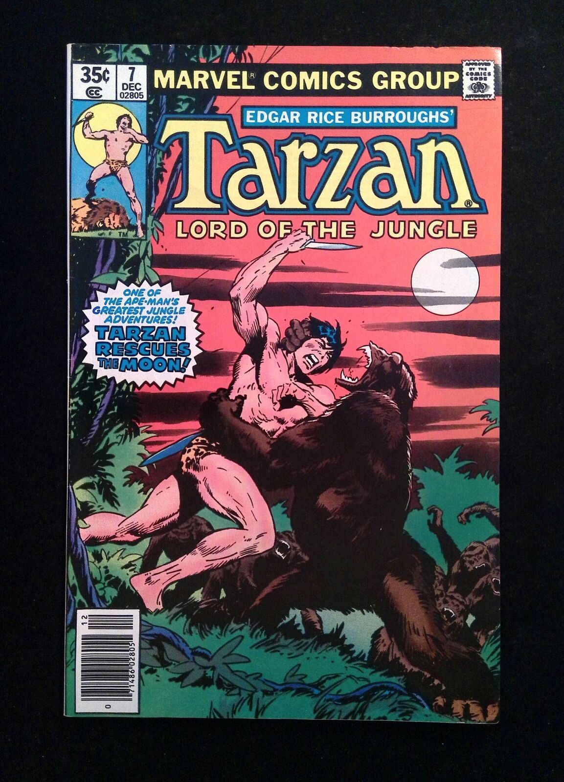 Tarzan #7  MARVEL Comics 1977 VF NEWSSTAND