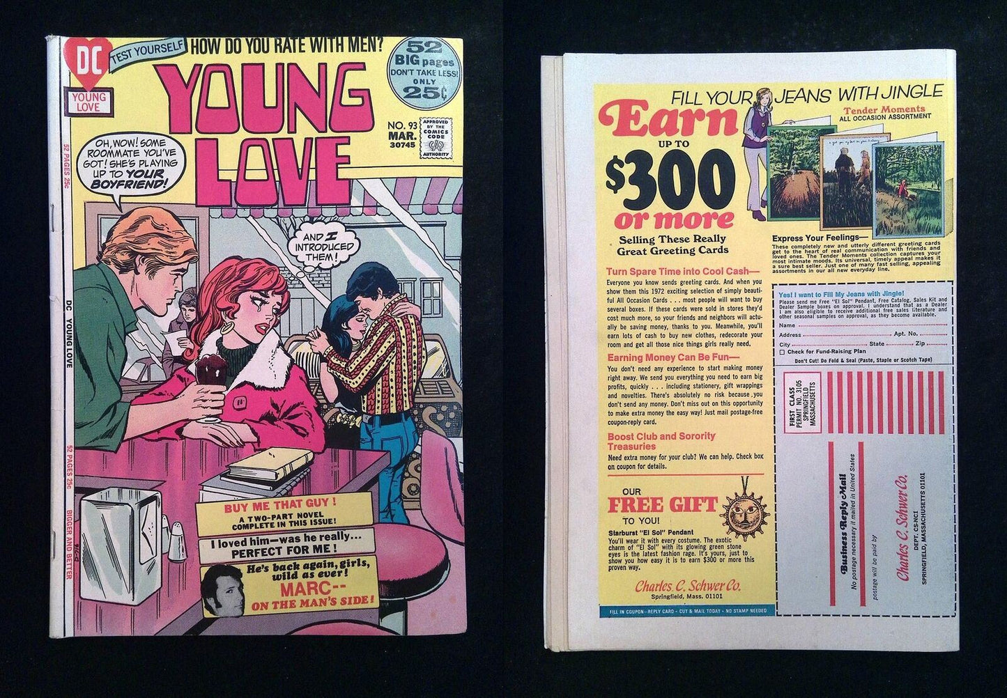 Young Love #93  DC Comics 1972 VG