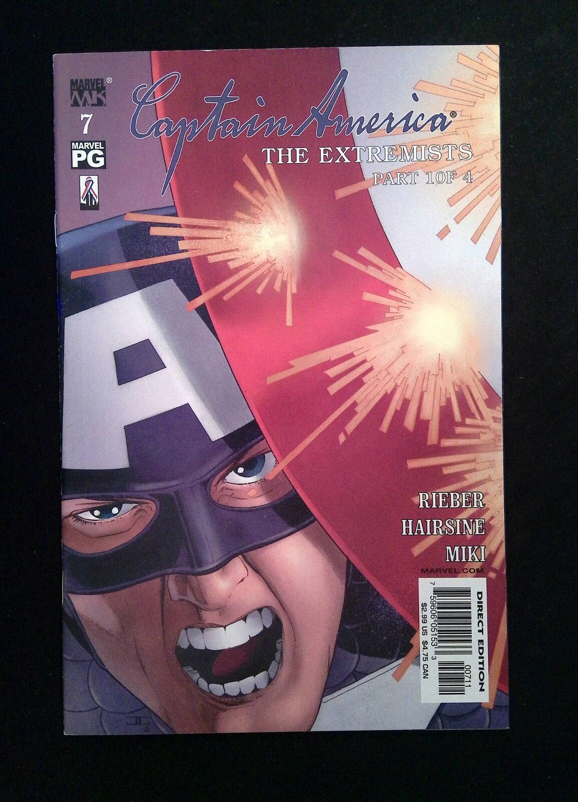 Captain America  #7 (4TH SERIES) MARVEL Comics 2003 VF/NM