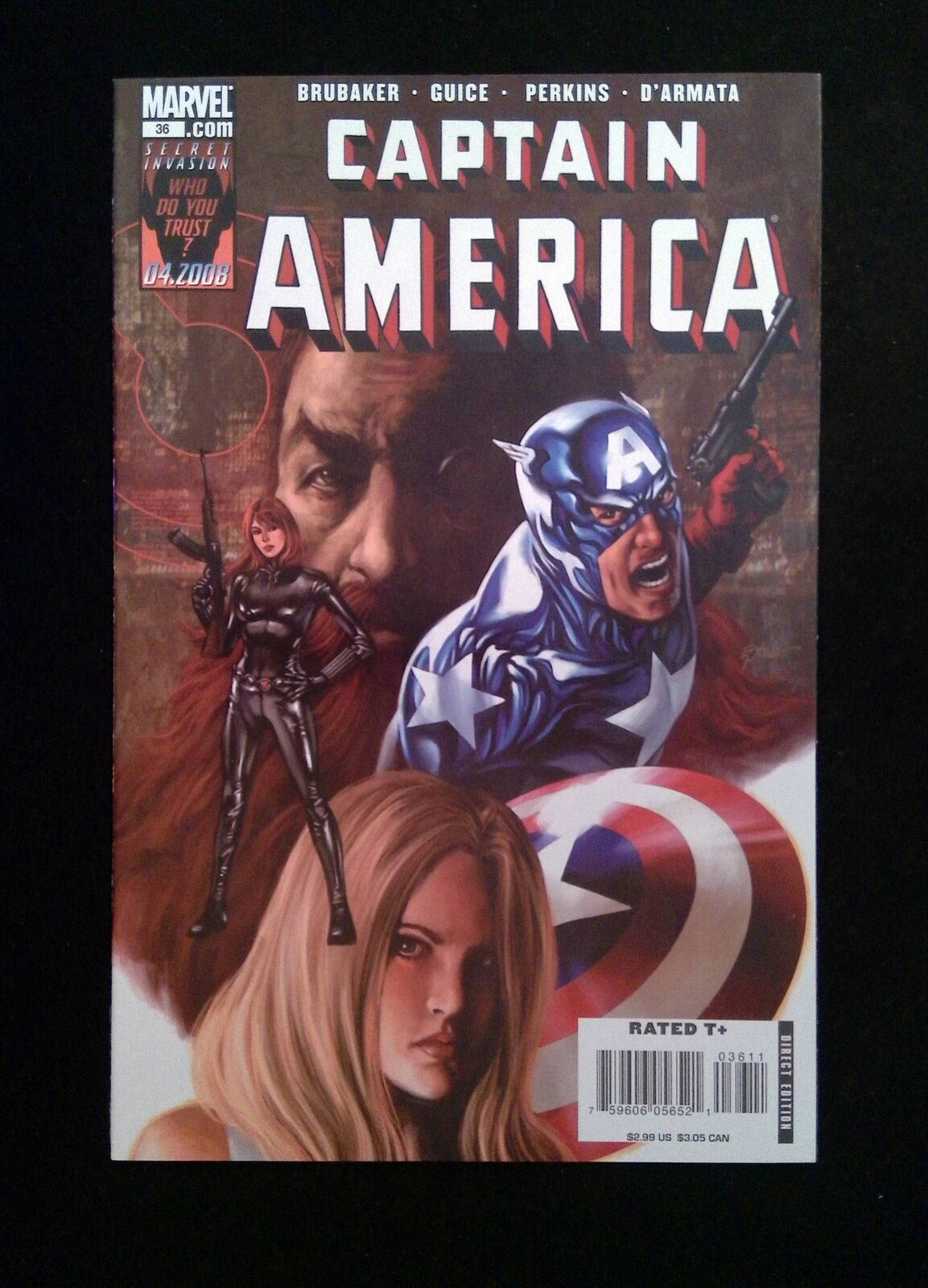 Captain America #36 (5th Series) Marvel Comics 2008 NM