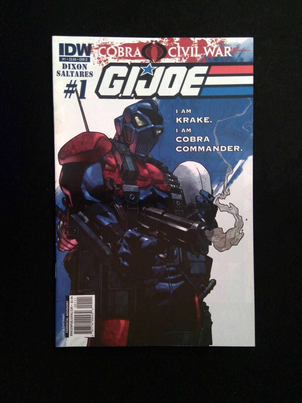 Cobra GI Joe #1C  IDW Comics 2011 VF+  Howard Variant