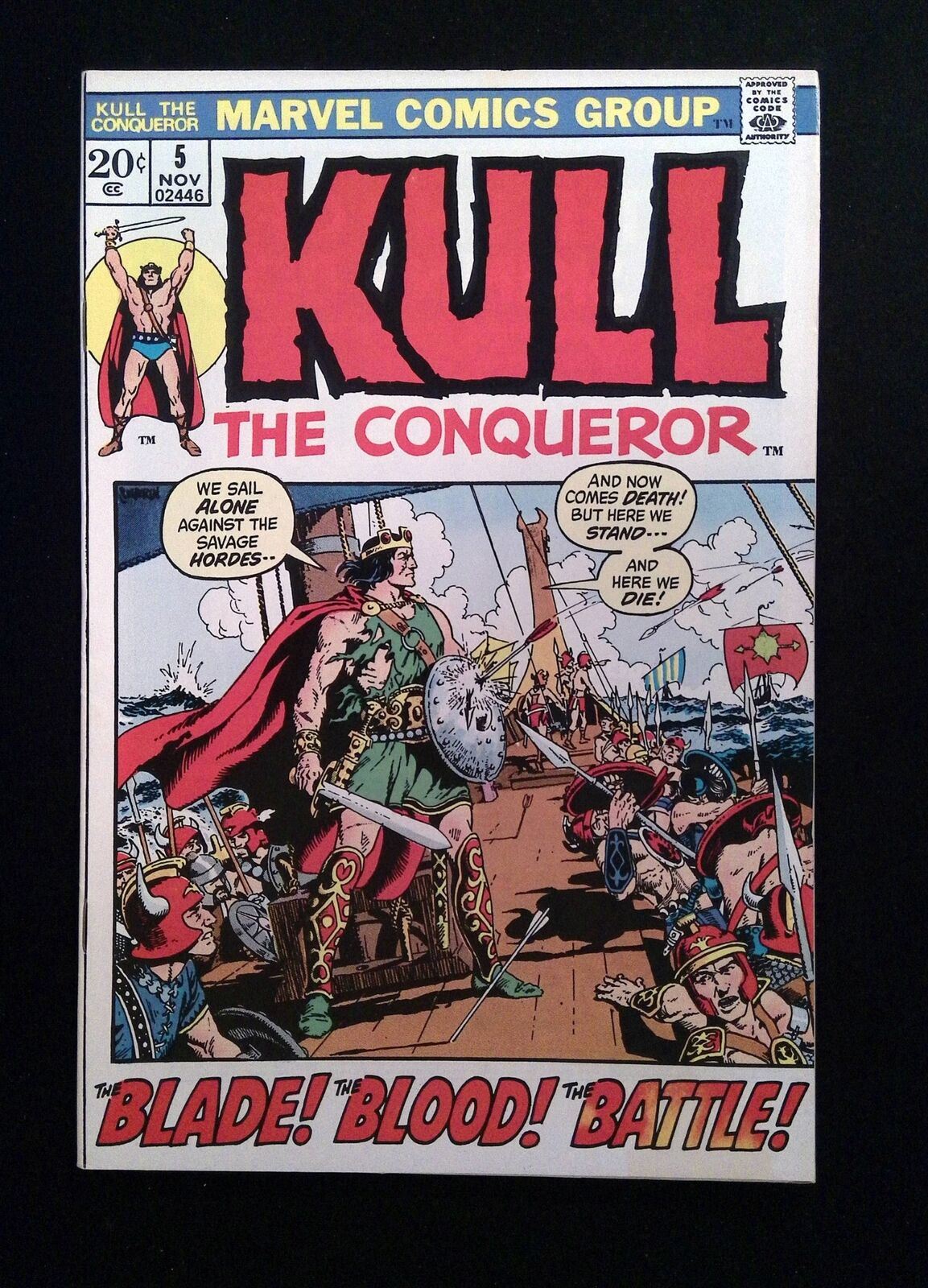 Kull The Conqueror #5  MARVEL Comics 1972 VF-