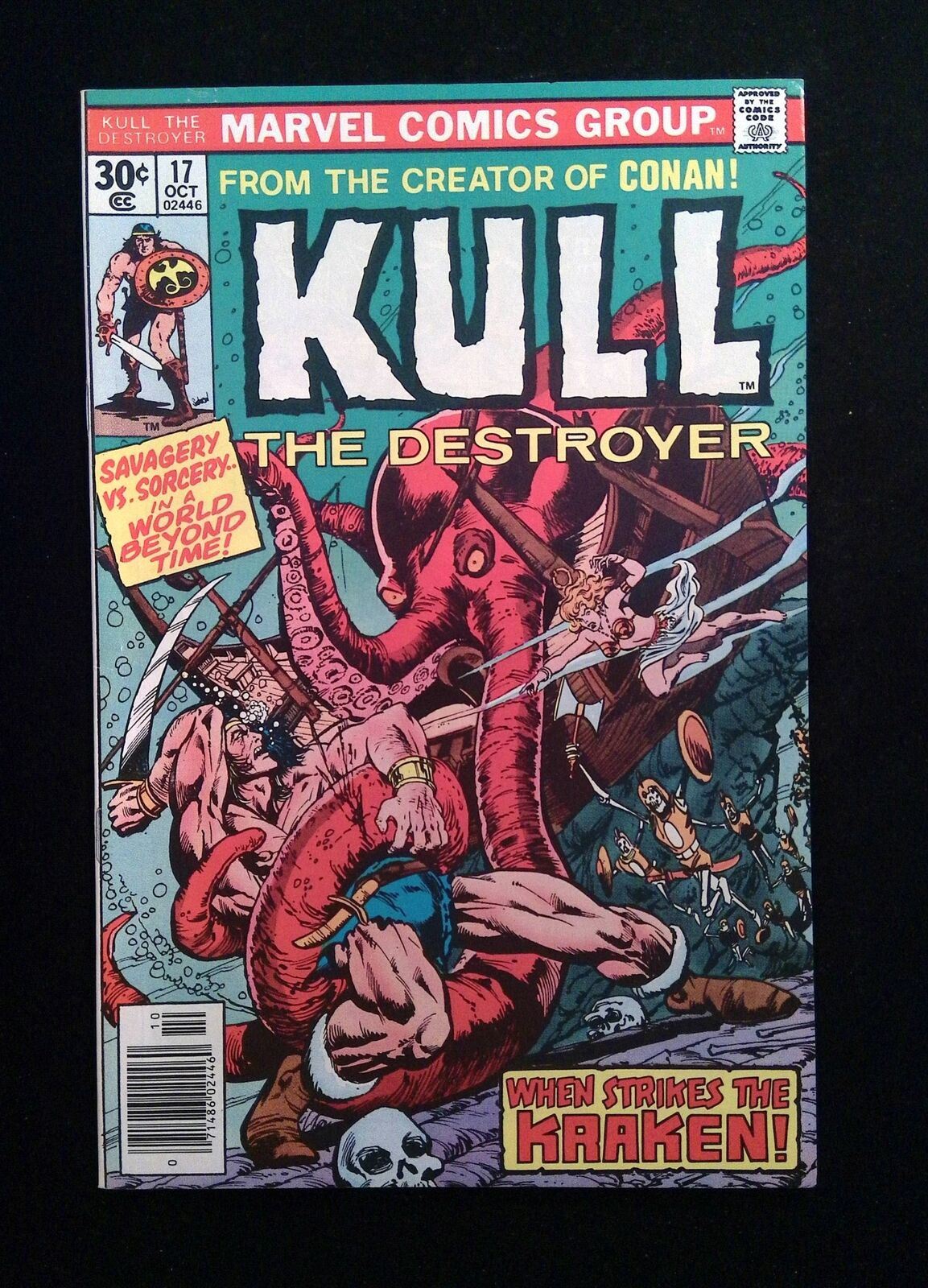 Kull The Conqueror #17  MARVEL Comics 1976 VF+ NEWSSTAND