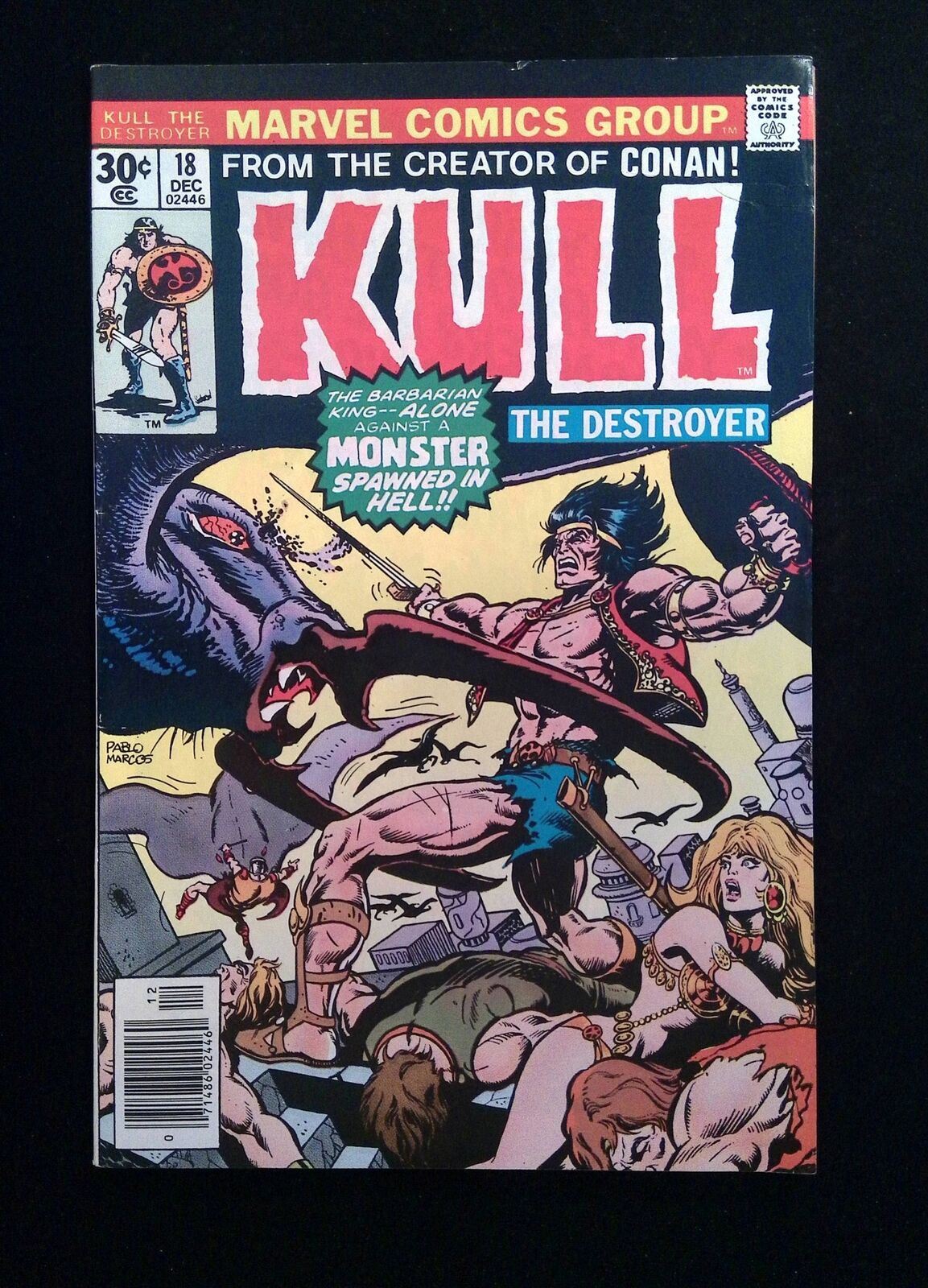 Kull The Conqueror #18  MARVEL Comics 1977 VF- NEWSSTAND