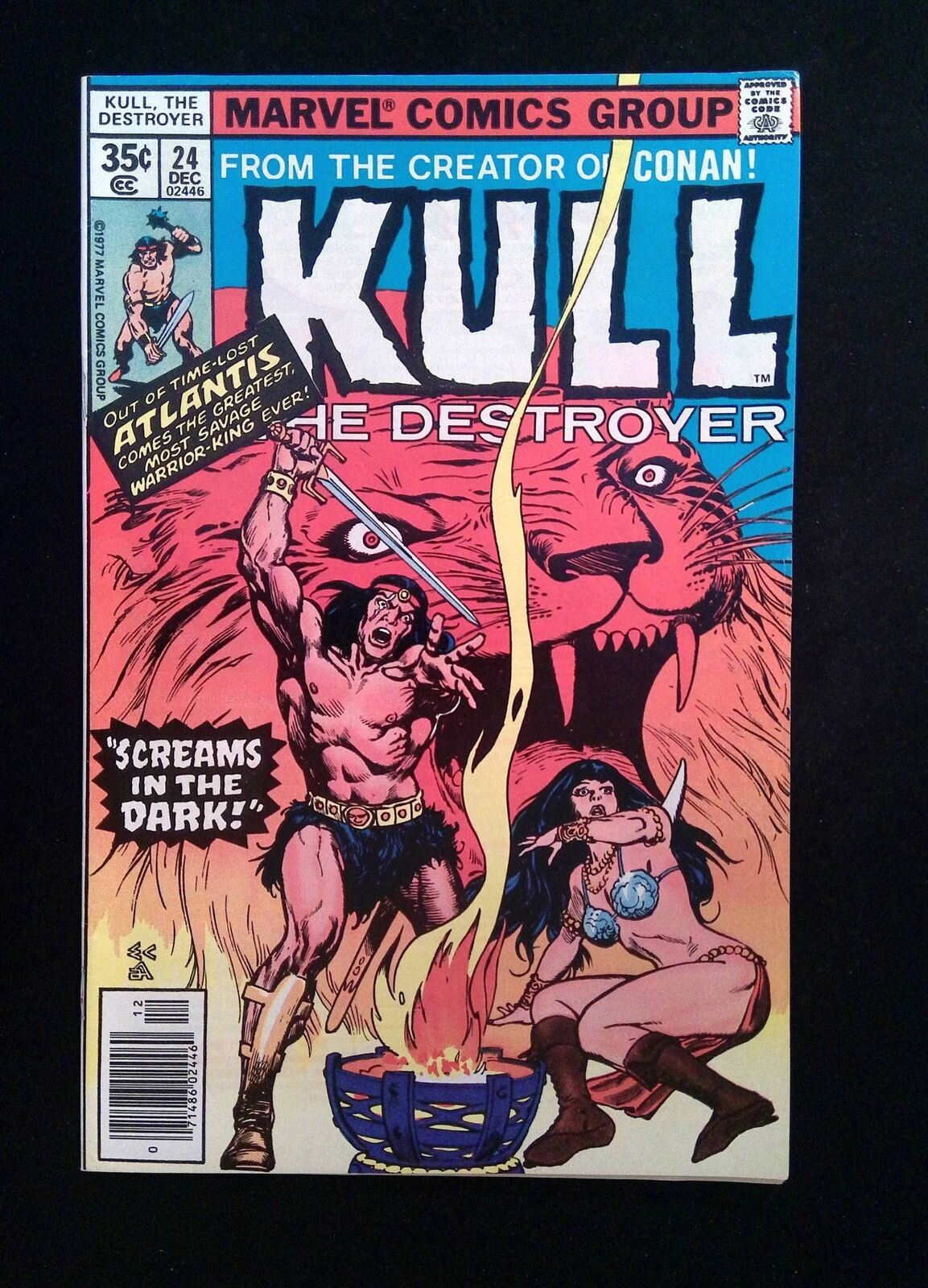 Kull The Conqueror #24  MARVEL Comics 1977 VF- NEWSSTAND