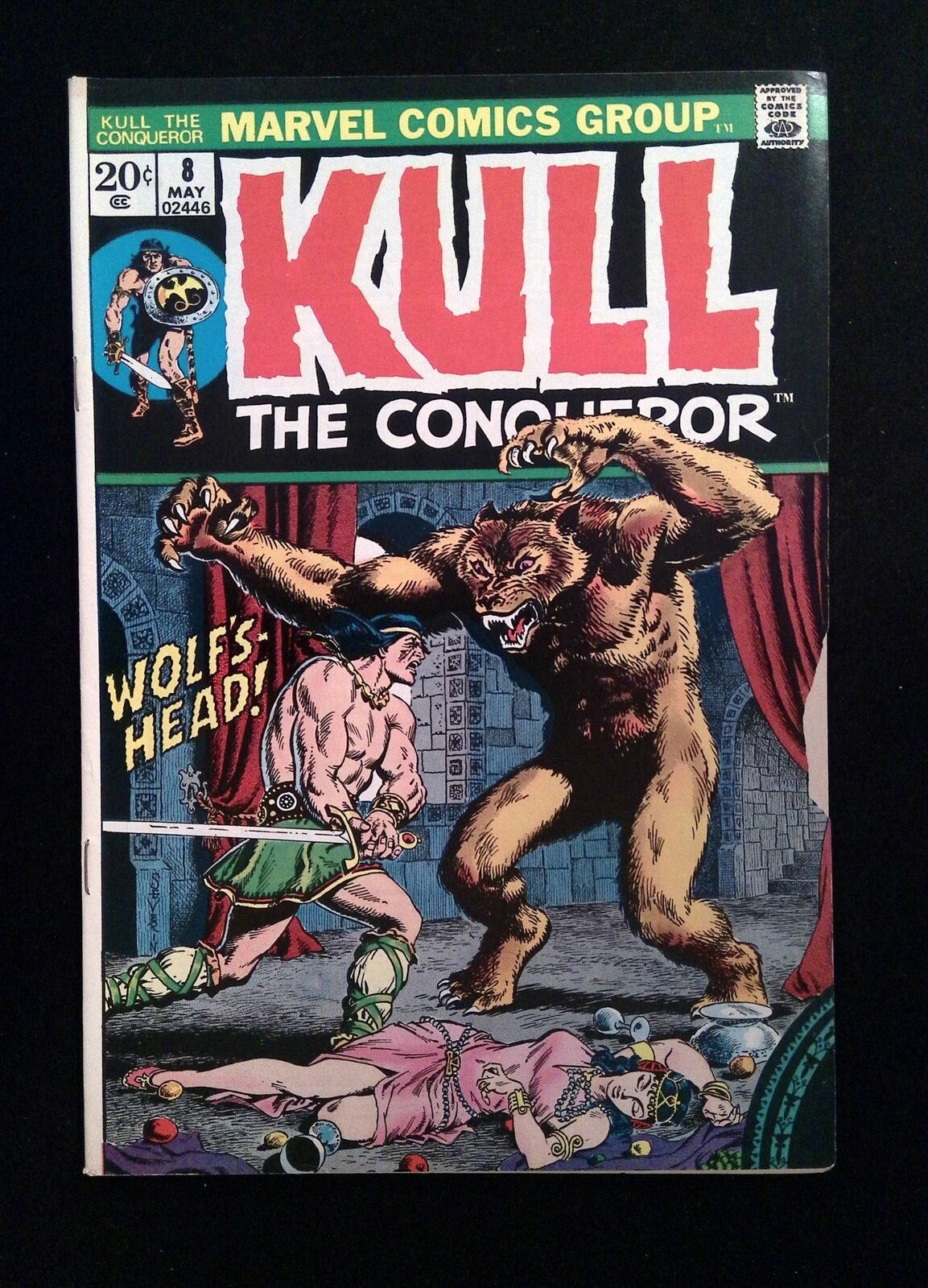 Kull The Conqueror #8  MARVEL Comics 1973 VG+