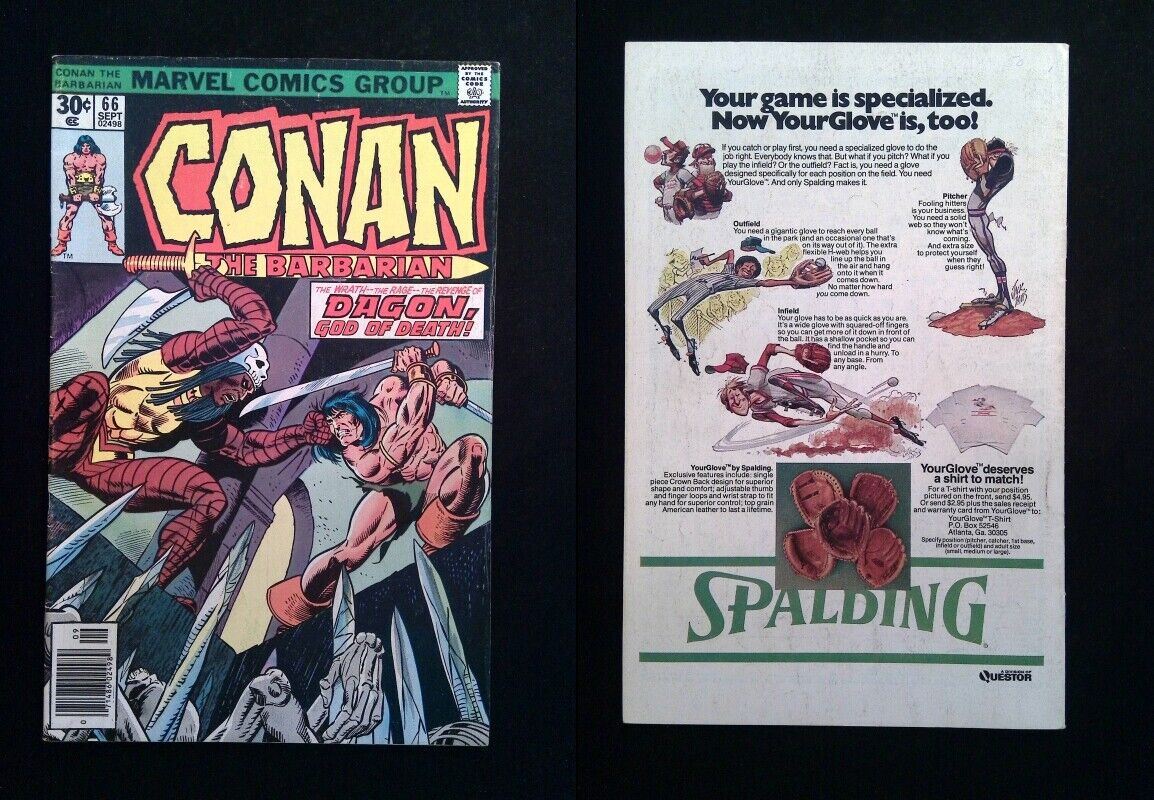 Conan the Barbarian #66  MARVEL Comics 1976 FN NEWSSTAND