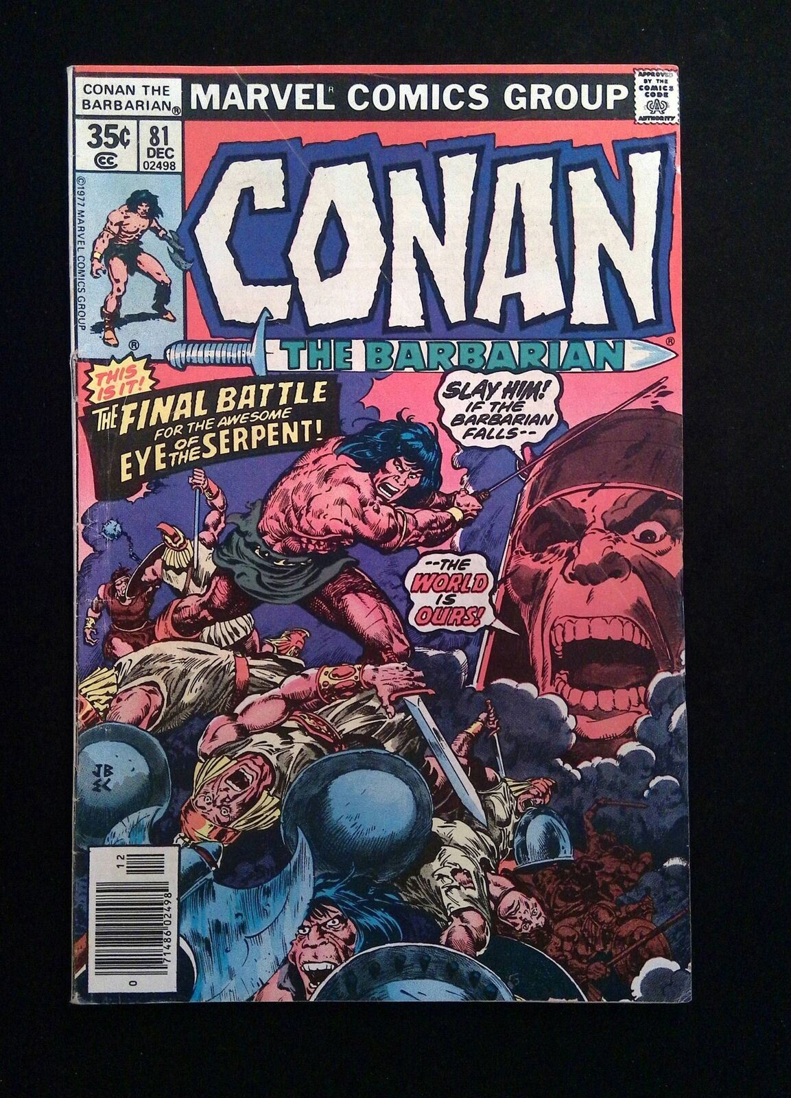 Conan the Barbarian #81  MARVEL Comics 1977 FN NEWSSTAND