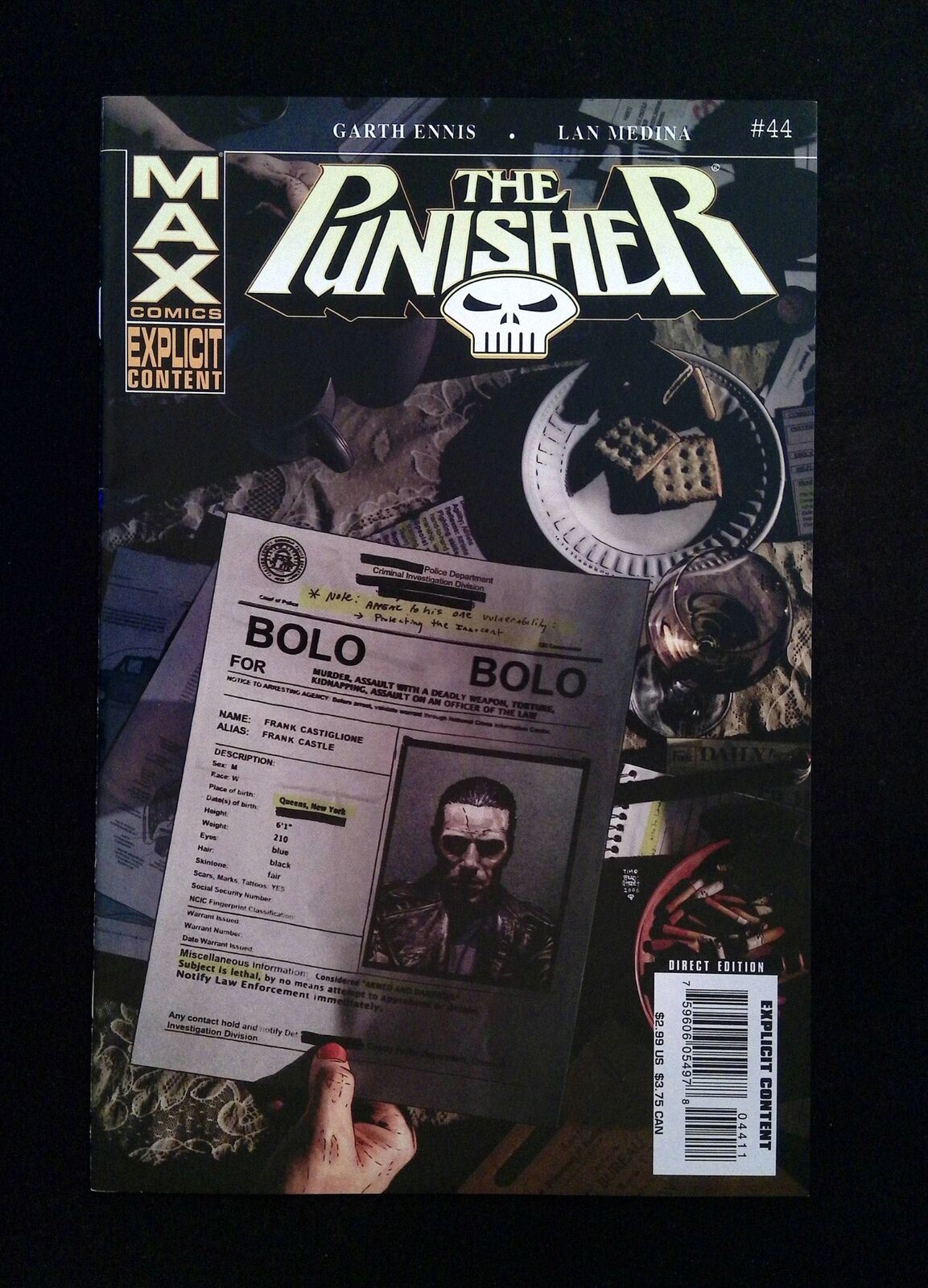 Punisher Max #44 (7th Series) Marvel Comics 2007 VF/NM
