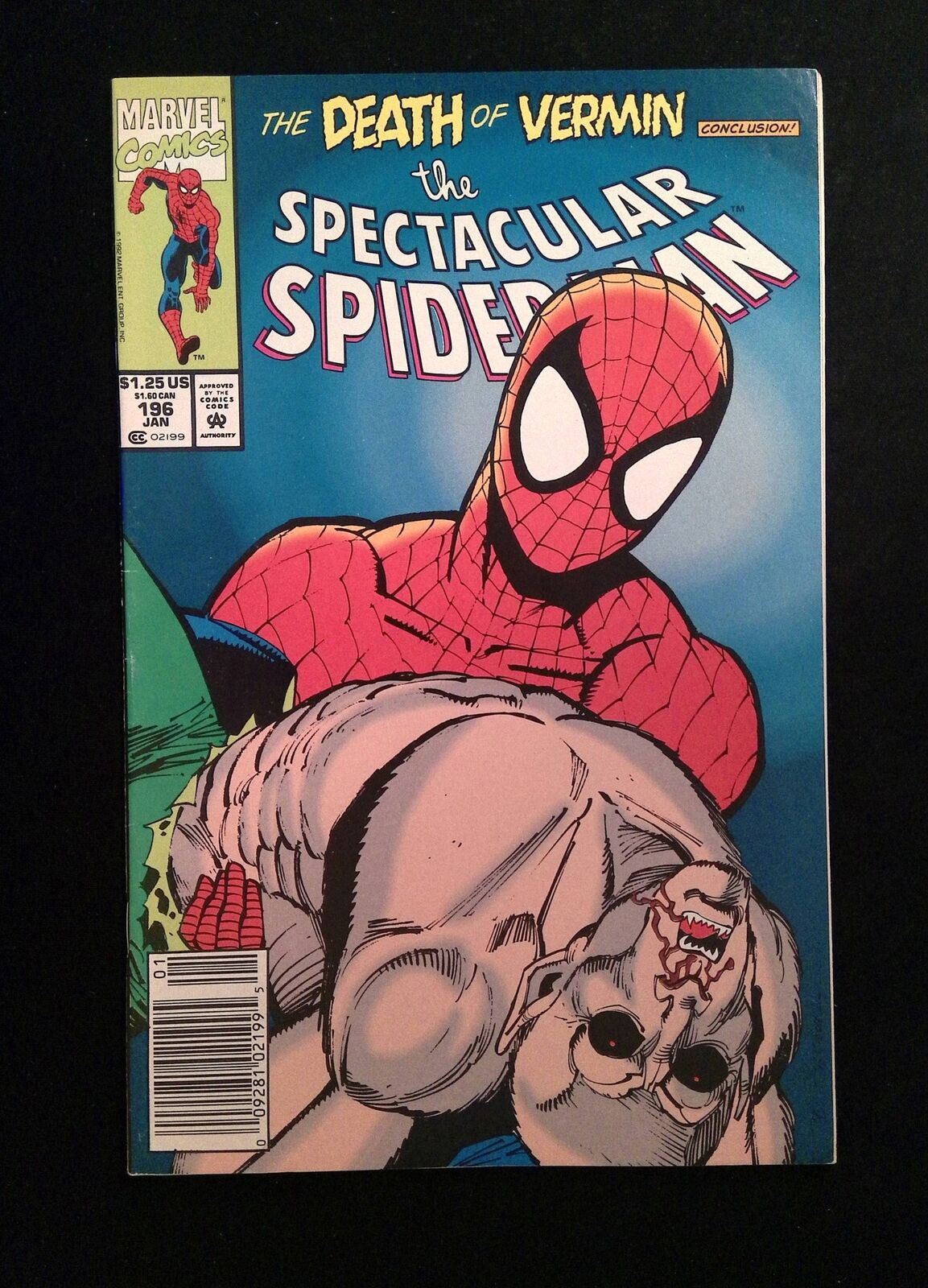 Spectacular Spider-Man #196  MARVEL Comics 1993 VF NEWSSTAND