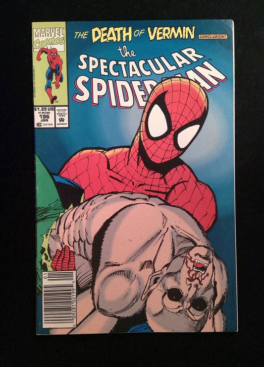 Spectacular Spider-Man #196  MARVEL Comics 1993 VF NEWSSTAND