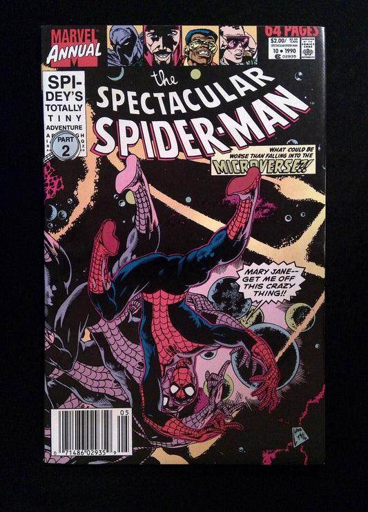 Spectacular Spider-Man Annual #10  Marvel Comics 1990 VF+ Newsstand