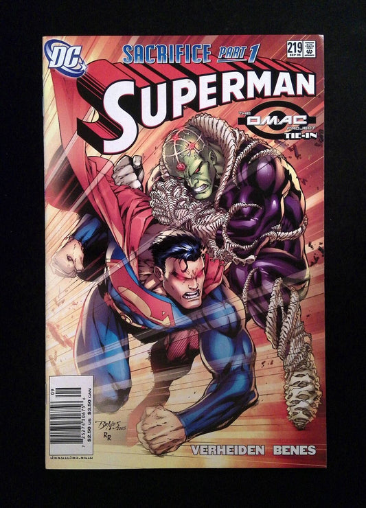 Superman #219 (2ND SERIES) DC Comics 2005 VF+ NEWSSTAND