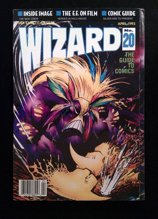 Wizard The Comics Magazine #20P  WIZARD Comics 1993 VF+ NEWSSTAND  VARIANT COVER