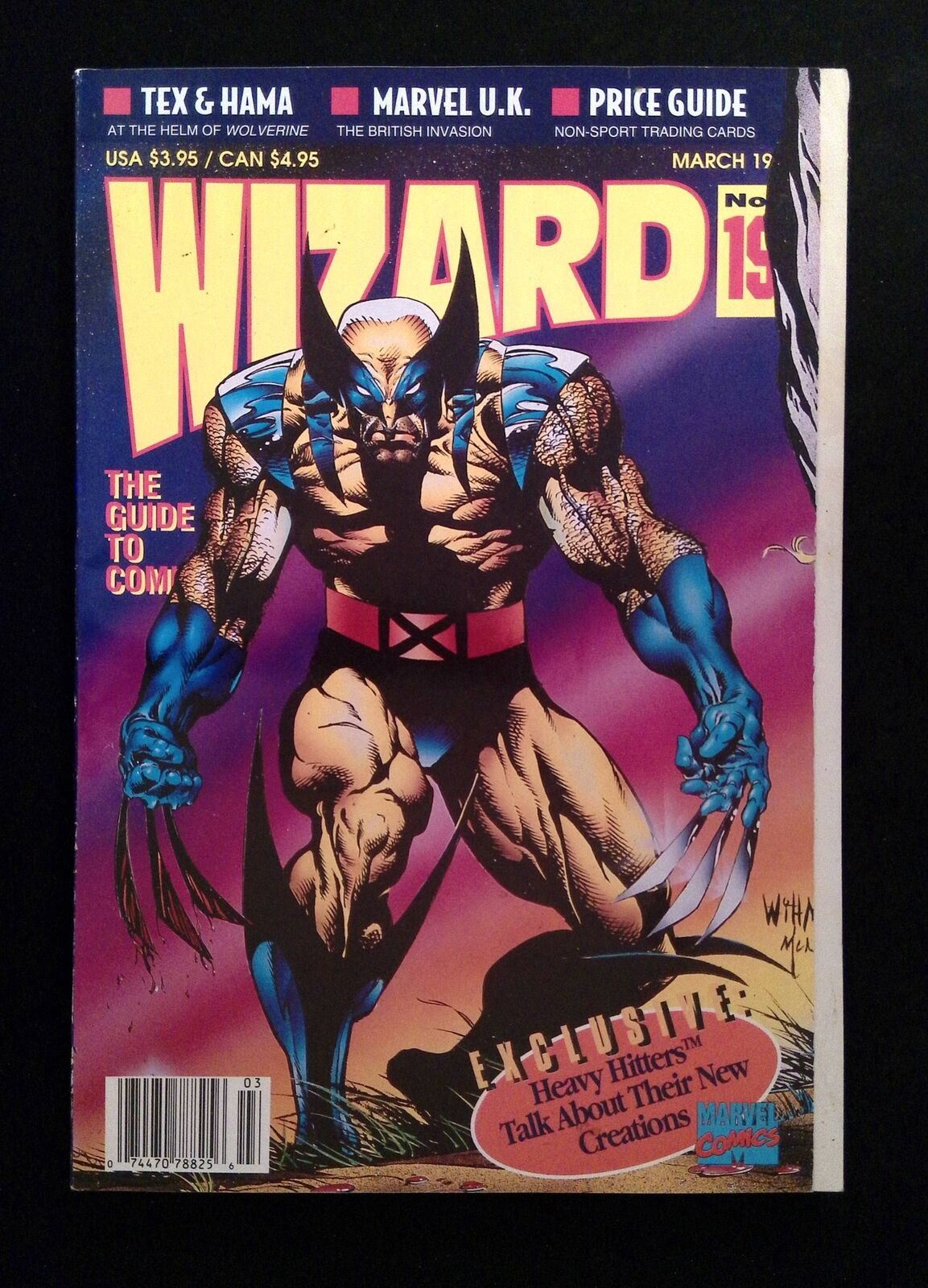 Wizard The Comics Magazine #19U  WIZARD Comics 1993 NM- NEWSSTAND  VARIANT COVER