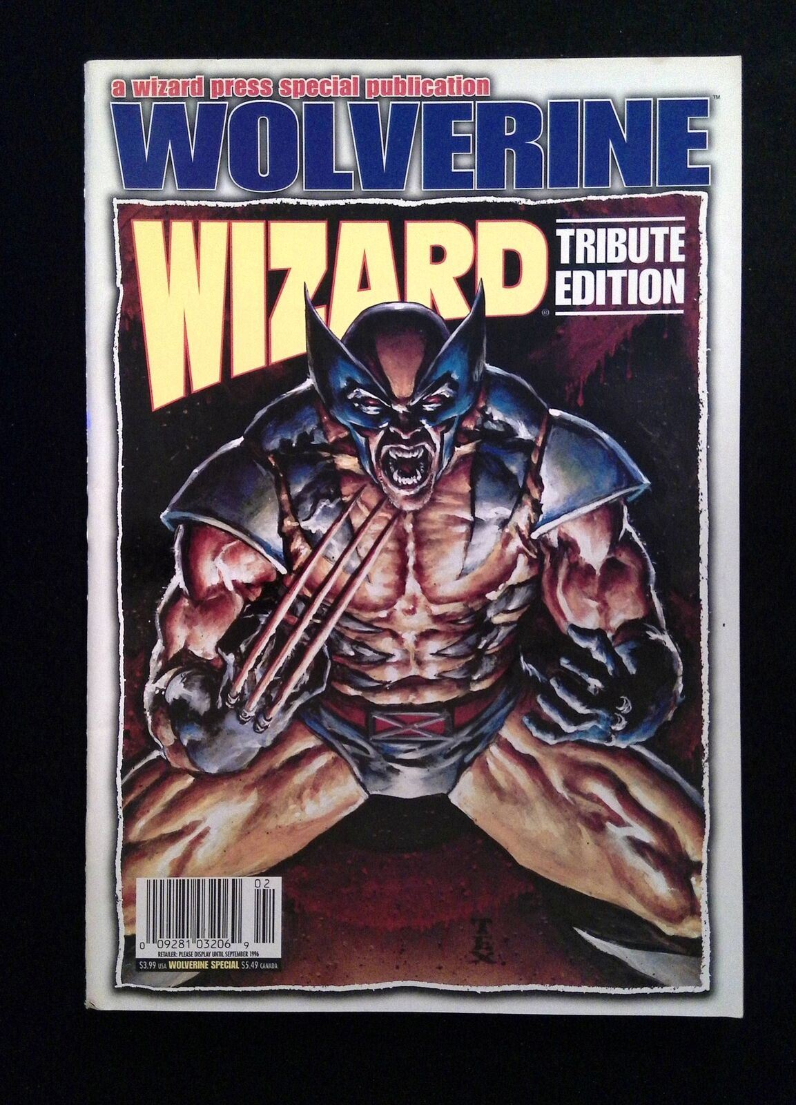 Wizard Wolverine Tribute Special #1U 1996 VF+ NEWSSTAND  VARIANT