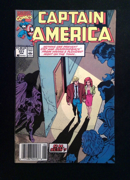 Captain America #371  MARVEL Comics 1990 FN+ NEWSSTAND