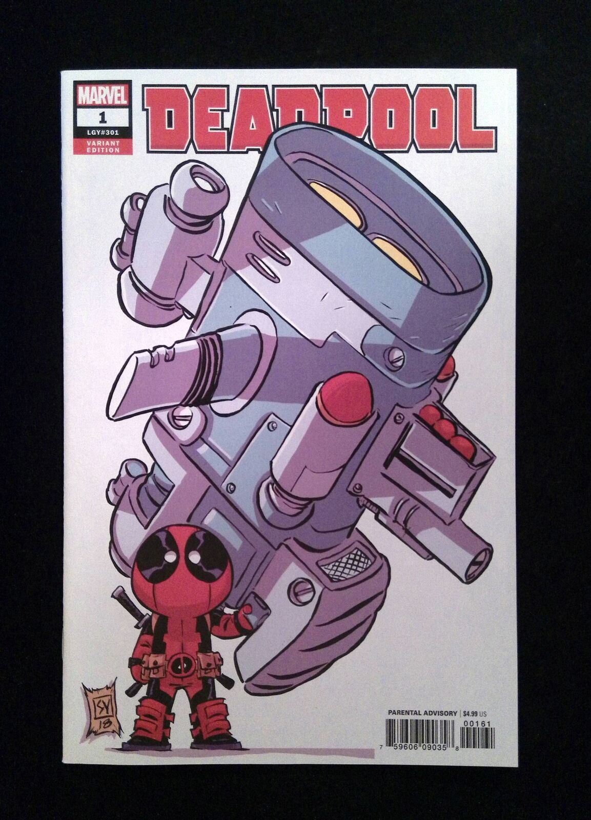 Deadpool #1G (5th Series) Marvel Comics 2018 VF+  Young Variant