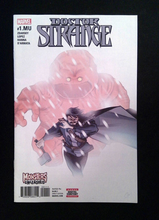 Doctor Strange #1.MU (5th Series) Marvel 2017 VF+ Monsters Unleashed Variant
