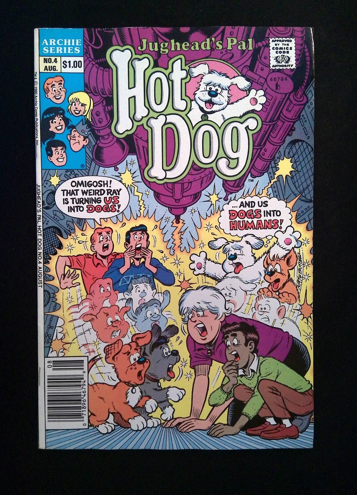 Jughead's Pal Hot Dog #4  Archie Comics 1990 VF Newsstand