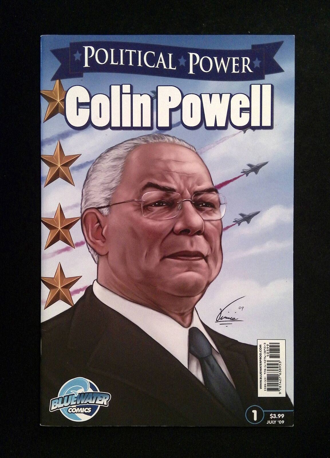 Political Power Colin Powell #1  BLUEWATER Comics 2009 VF/NM