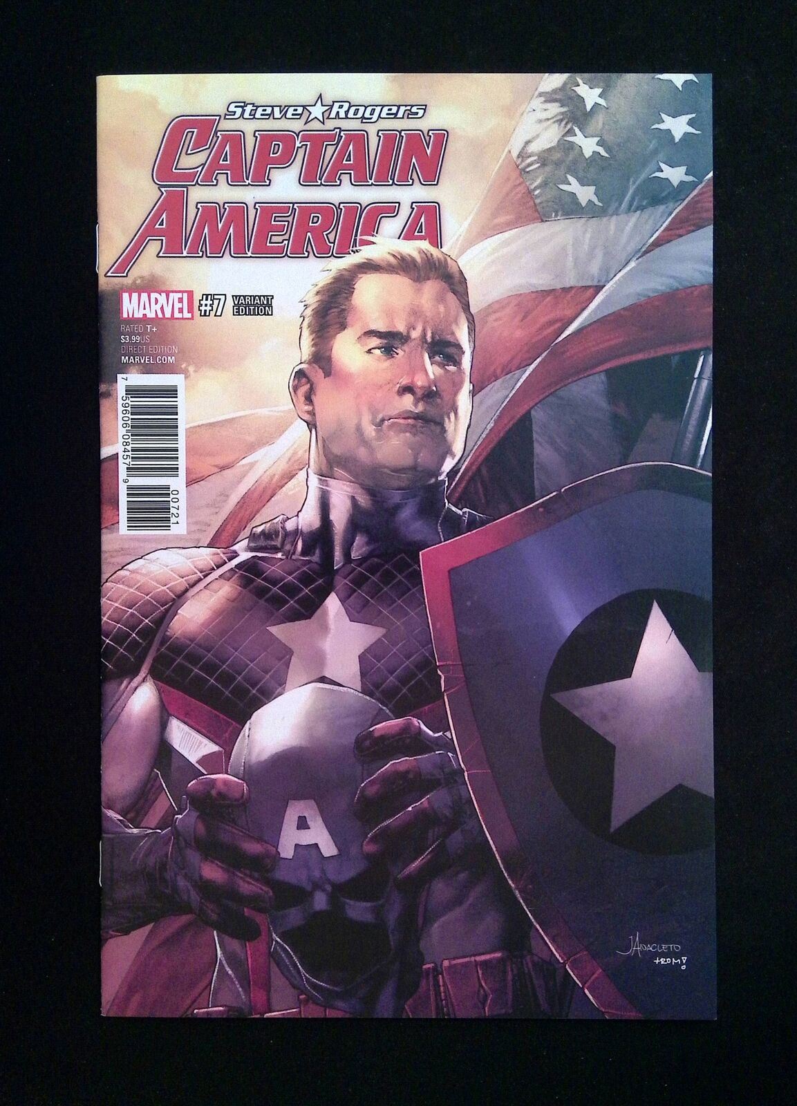 Captain America  Steve Rogers #7B  MARVEL Comics 2017 NM  Anacleto Variant