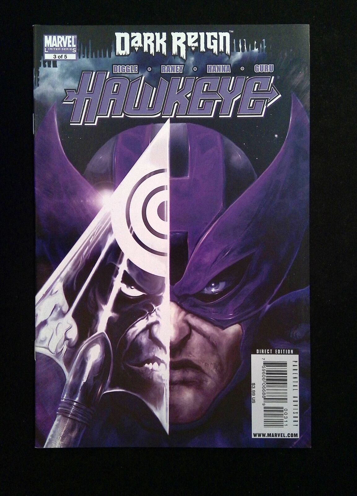 Dark Reign Hawkeye #3  MARVEL Comics 2009 NM-