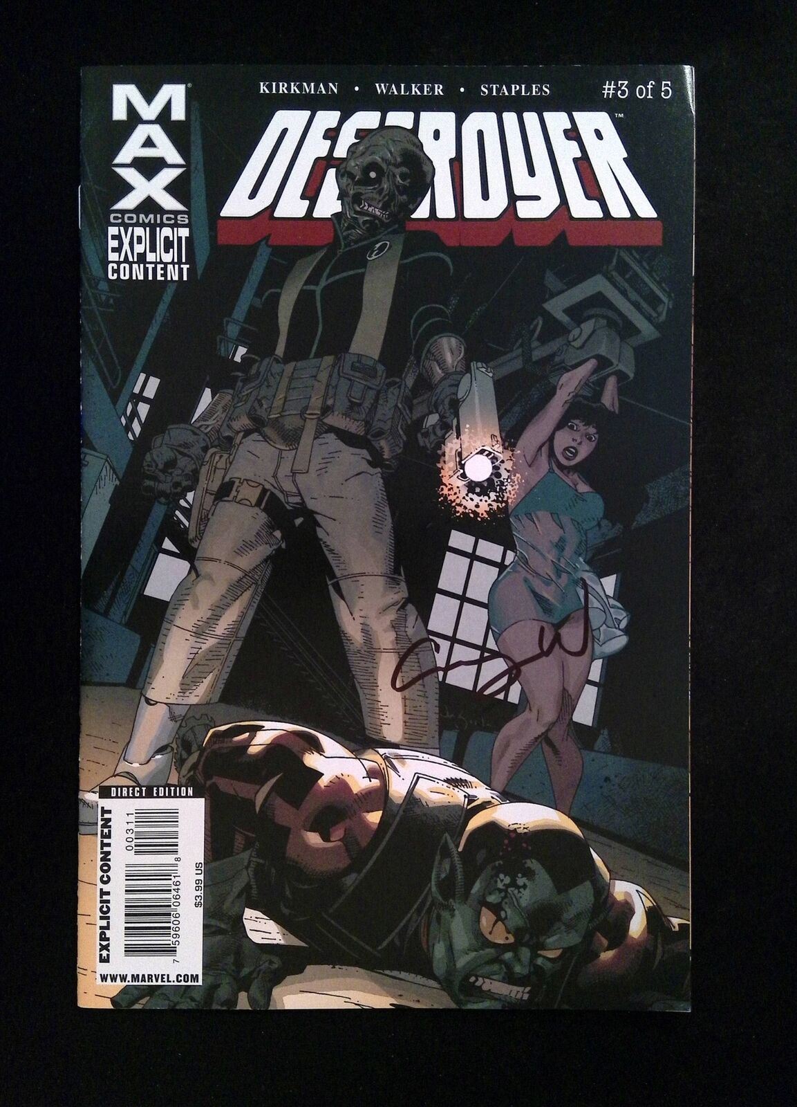 Destroyer #3  MARVEL Comics 2009 NM  SIGNED BY CORY WALKER