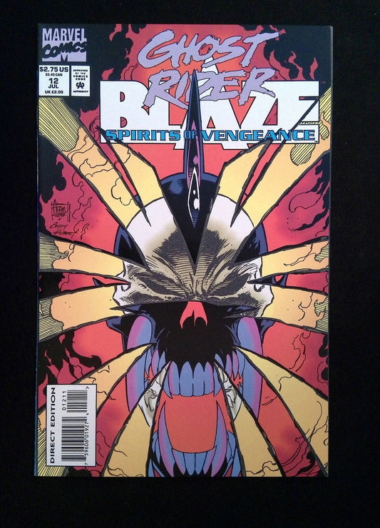 Ghost Rider Blaze Spirits of Vengeance #12  MARVEL Comics 1993 NM