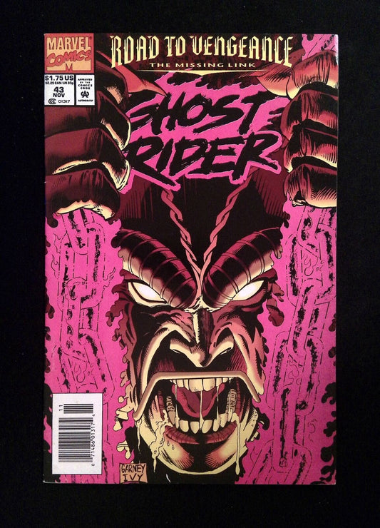 Ghost Rider #43 (2ND SERIES) MARVEL Comics 1993 VF+ NEWSSTAND