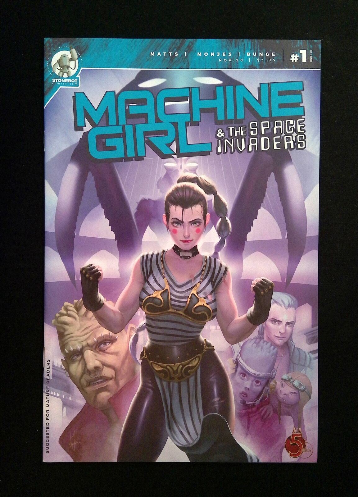 Machine Girl And The Space Invaders #1  RED 5 Comics 2020 NM-