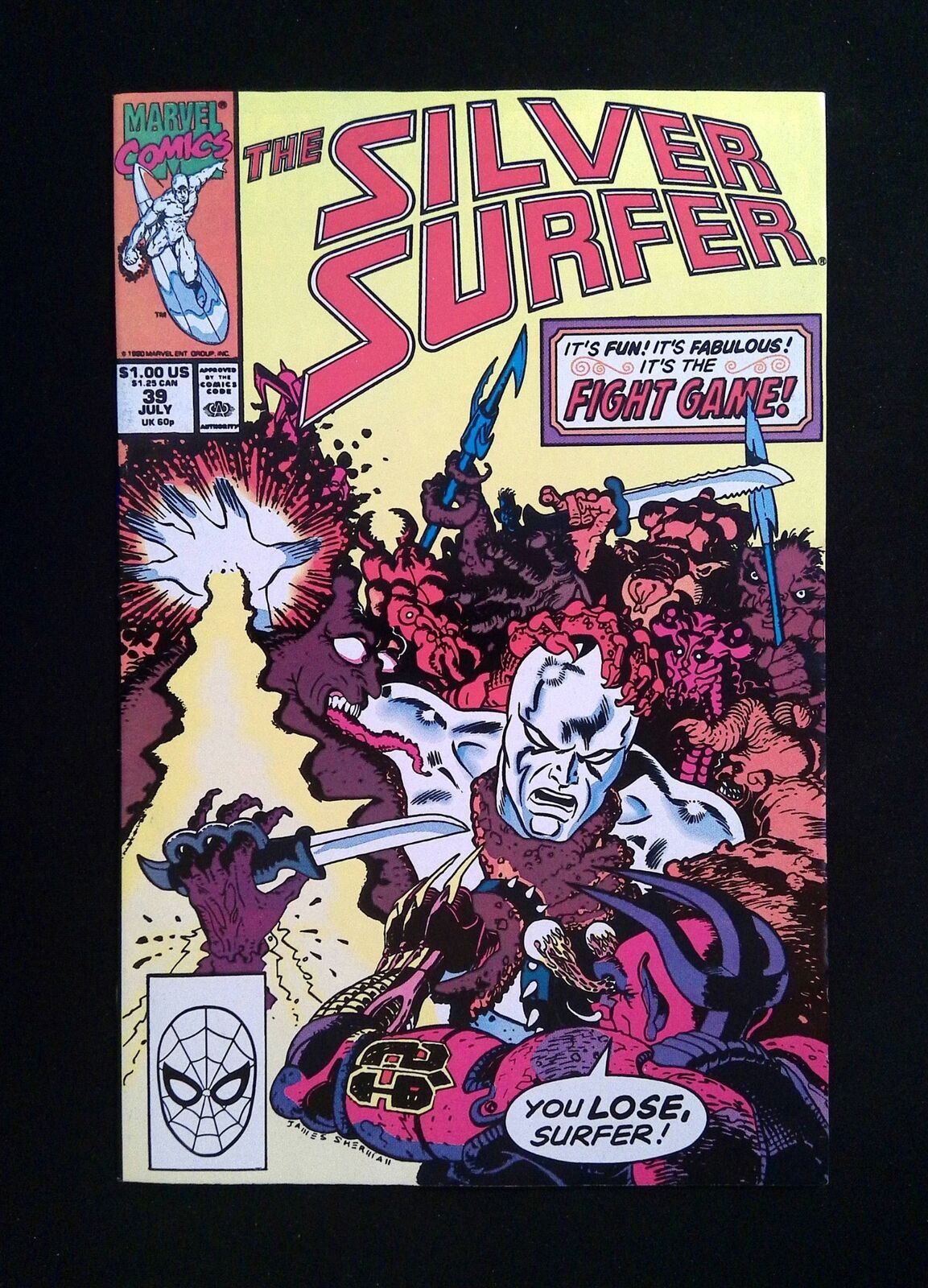 Silver Surfer #39 (2ND SERIES) MARVEL Comics 1990 VF+