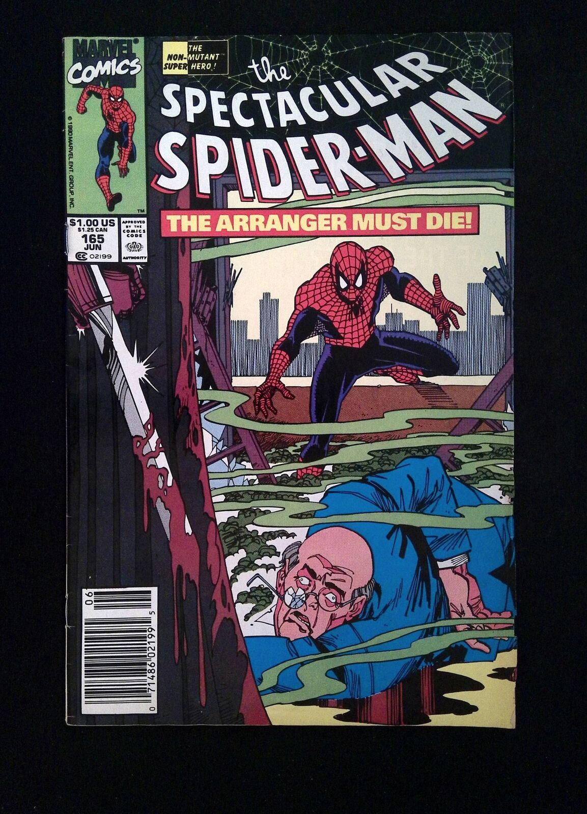 Spectacular Spider-Man #165  MARVEL Comics 1990 FN+ NEWSSTAND