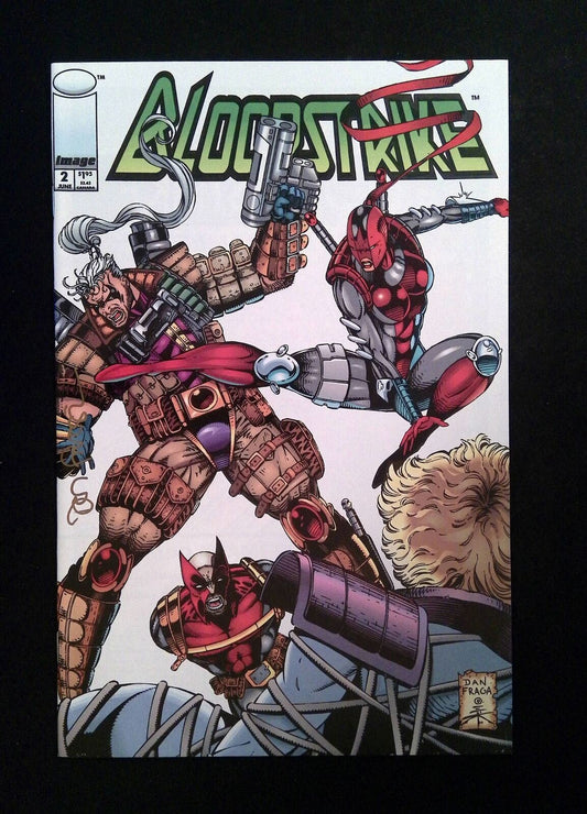 Bloodstrike #2 IMAGE 1993 VF/NM SIGNED BY DAN FRAGA w/ COA