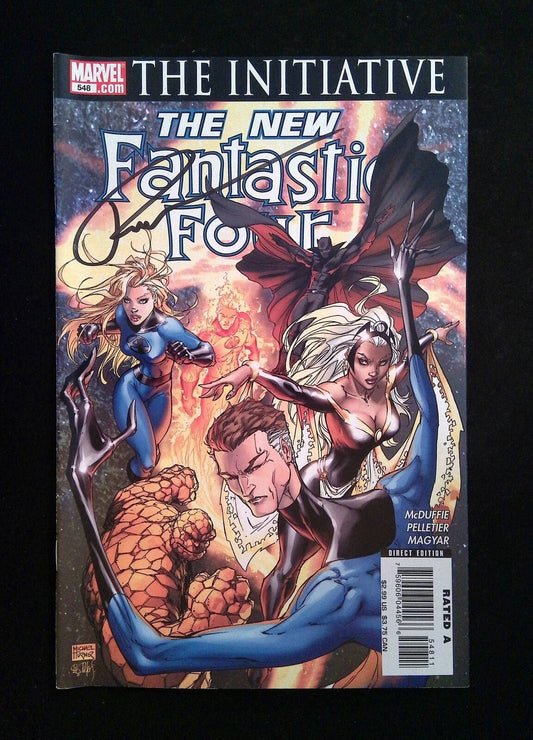 Fantastic Four #548 (3RD SERIES) MARVEL 2007 VF+ SIGNED BY PAUL PELLETIER