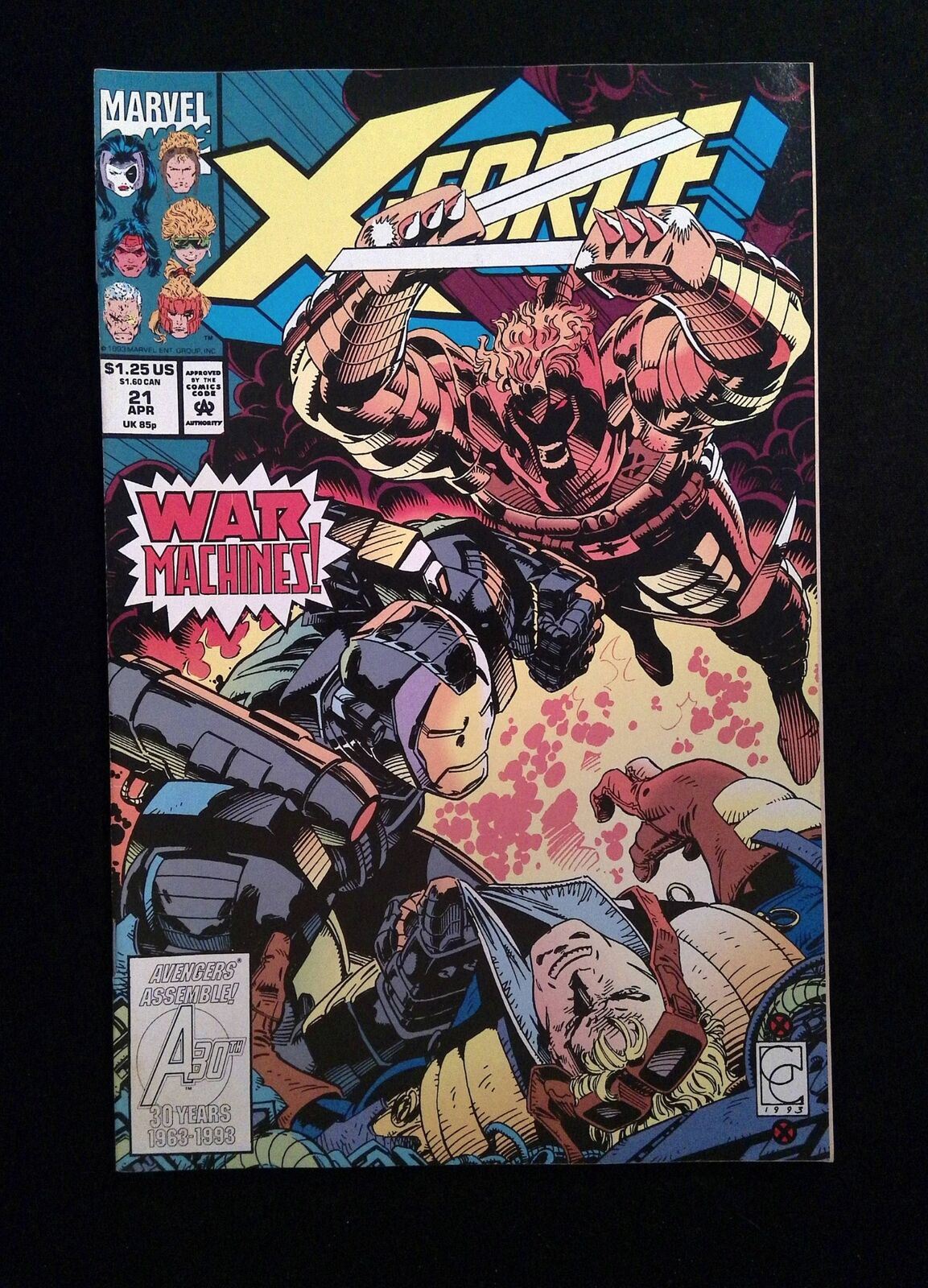 X-Force #21  MARVEL Comics 1993 VF+