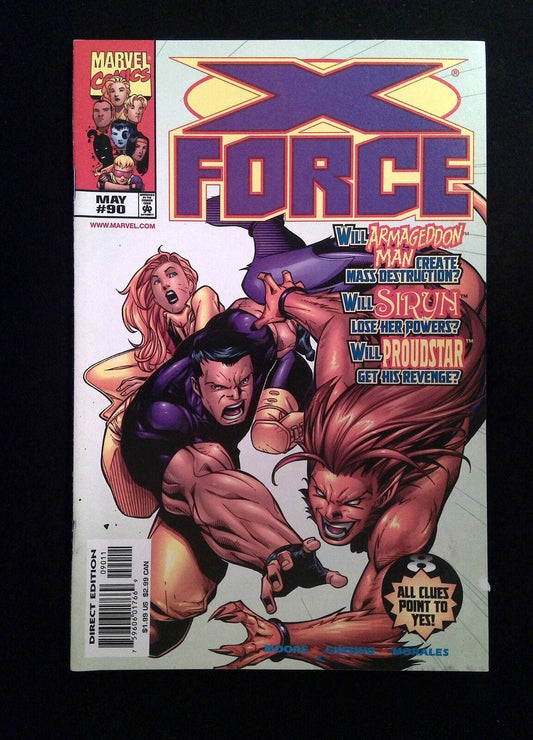 X-Force #90  MARVEL Comics 1999 VF+