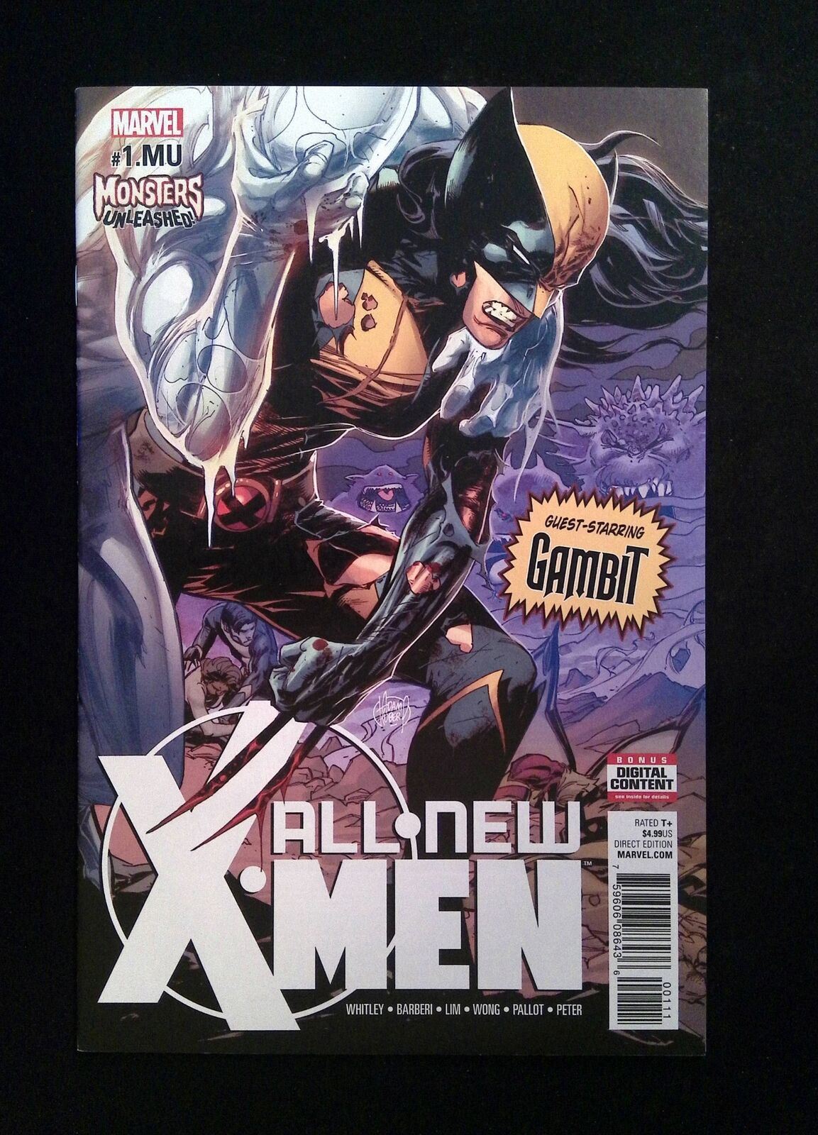 X-Men #1M.U (2nd Series) Marvel Comics 2015 NM  Monsters Unleashed Variant