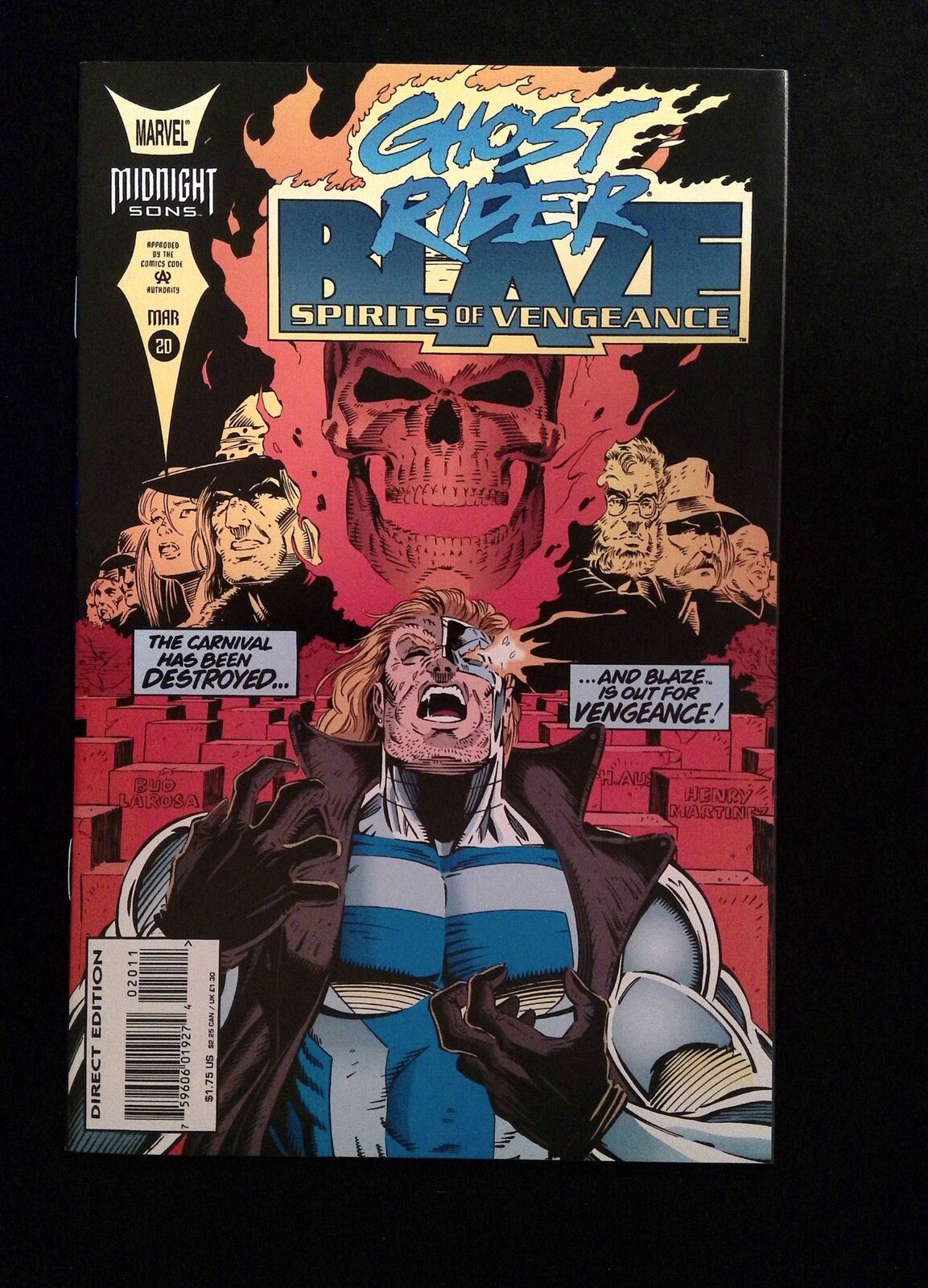 Ghost Rider Blaze Spirits of Vengeance #20  Marvel Comics 1994 NM-