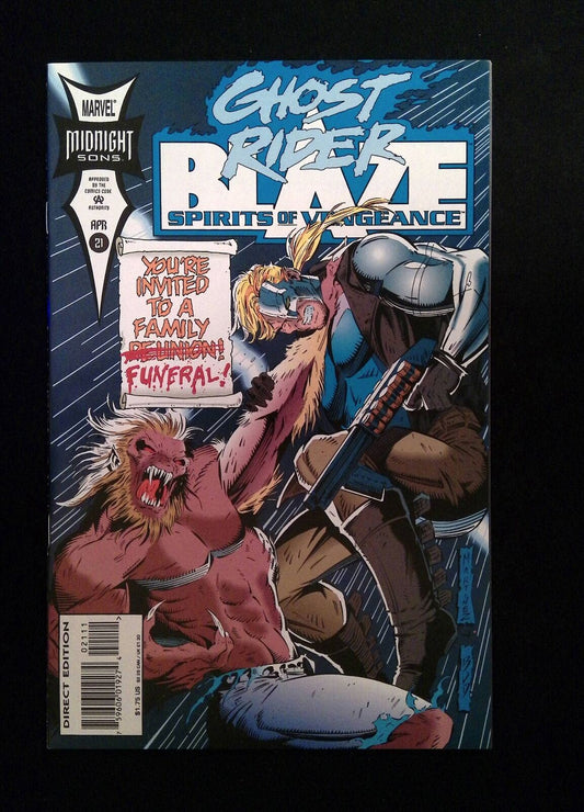 Ghost Rider Blaze Spirits of Vengeance #21  Marvel Comics 1994 NM