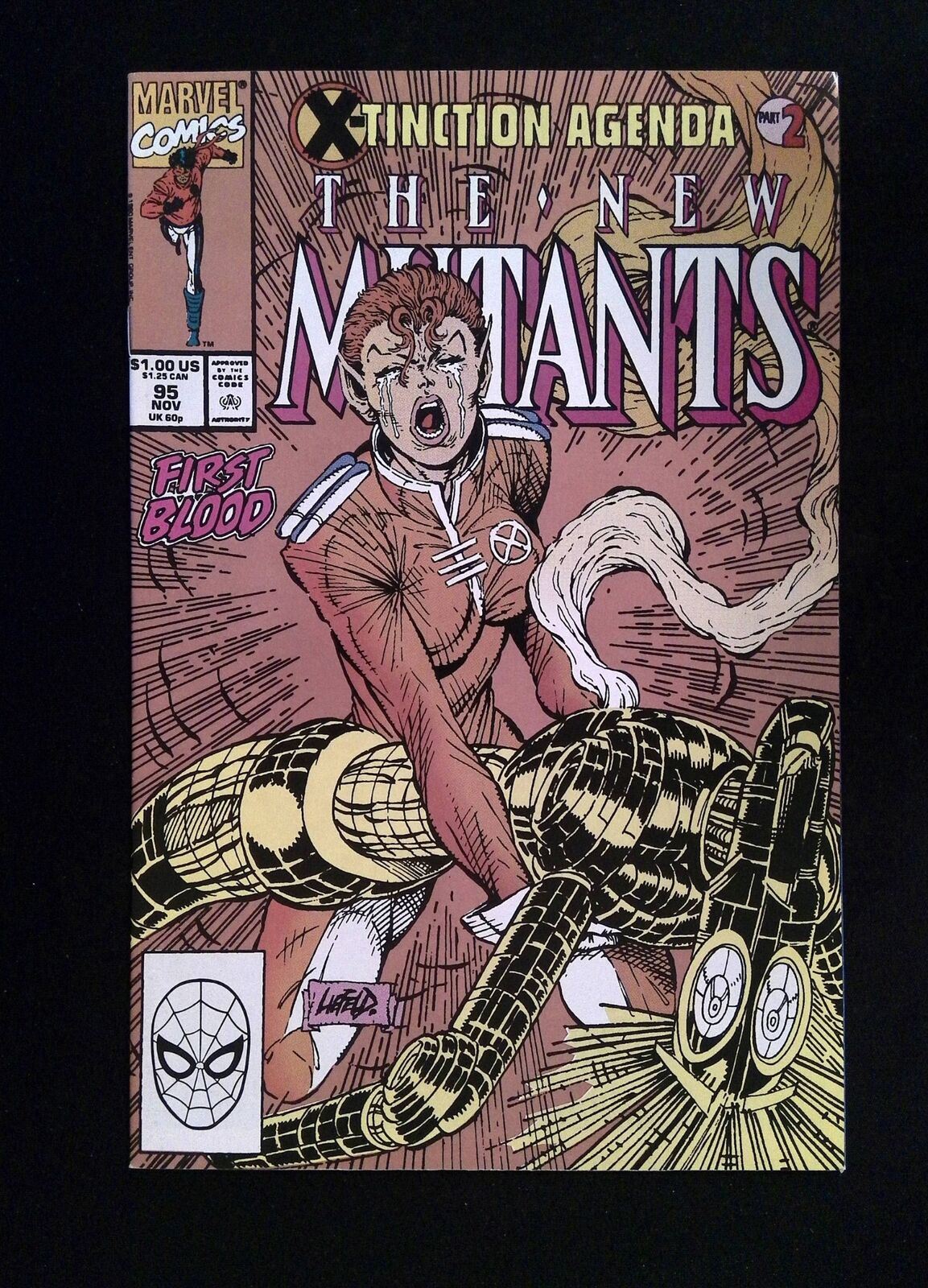 New Mutants #95GOLD  MARVEL Comics 1990 VF/NM  Variant