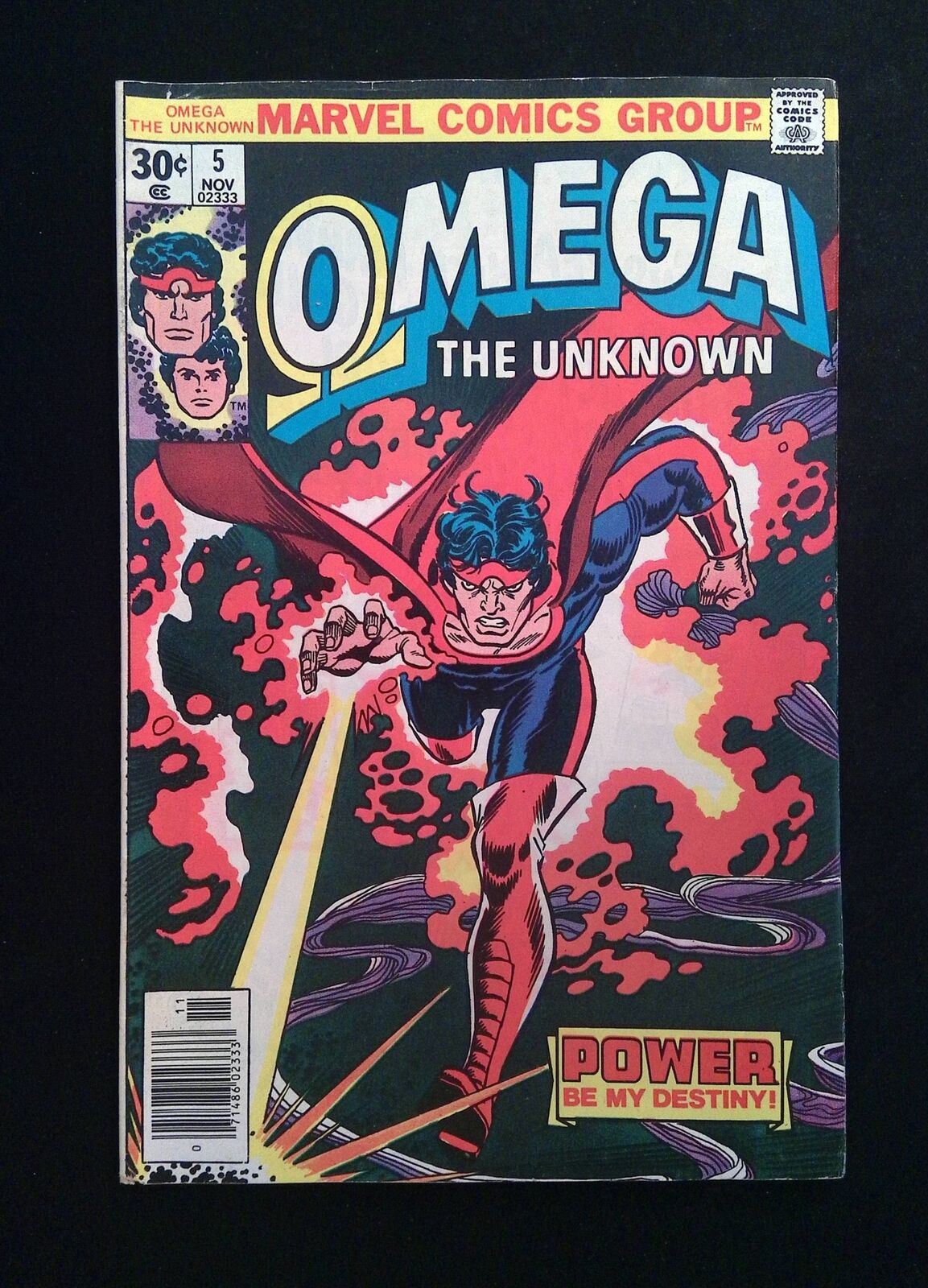 Omega The Unknown #5  MARVEL Comics 1976 FN+ NEWSSTAND