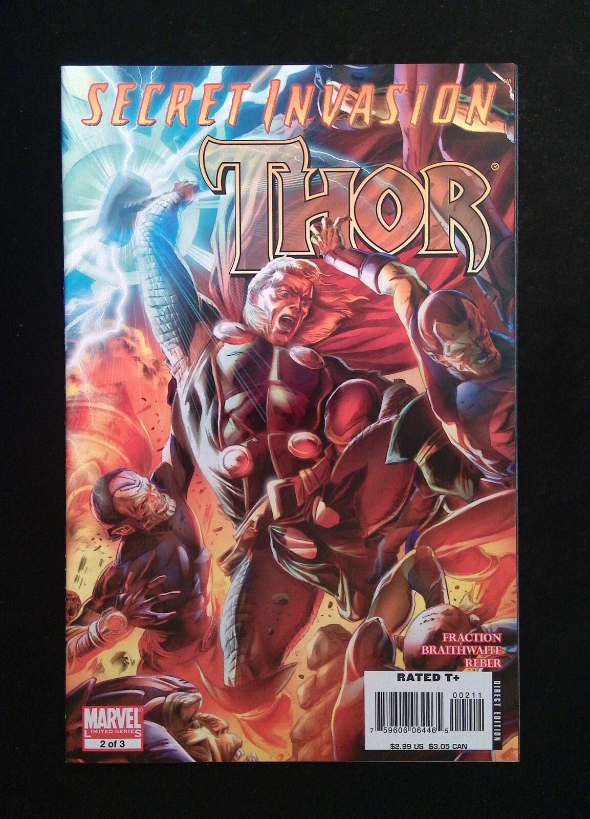 Secret Invasion Thor #2  MARVEL Comics 2008 NM-
